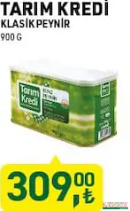 TARIM KREDİ KLASİK PEYNİR 900 G
